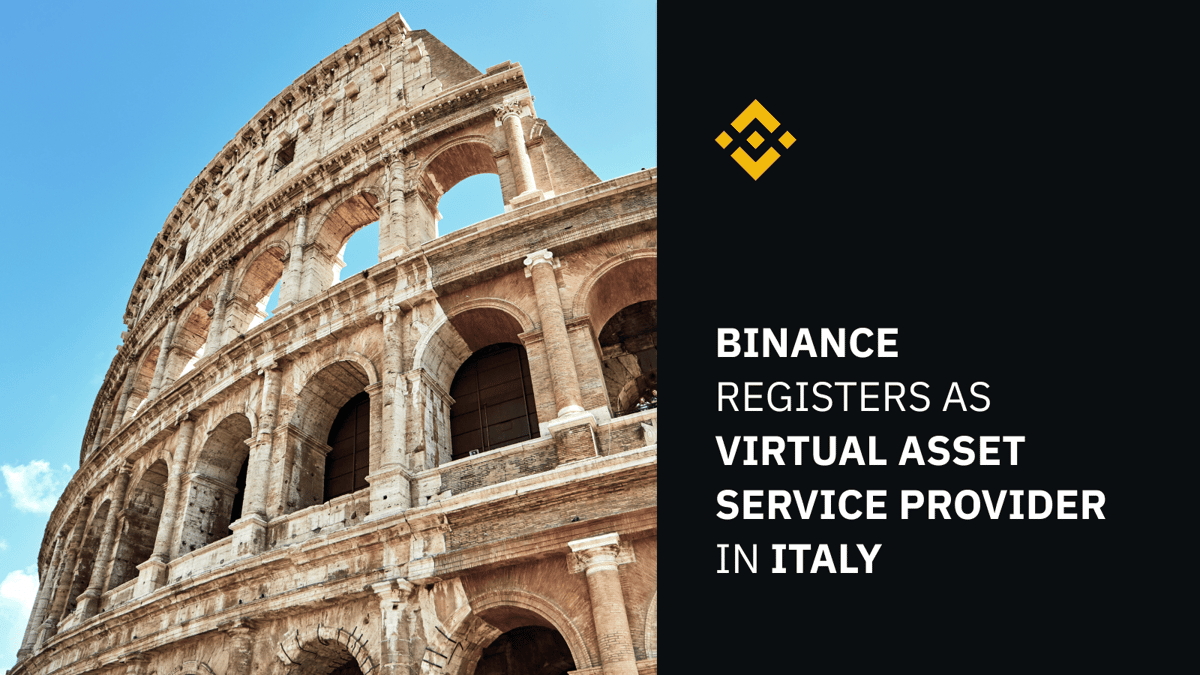 Binance Receives Approval To Operate In Italy