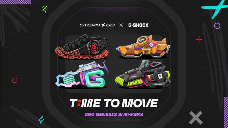 Casio Teams Up with STEPN GO for Limited Edition NFT Sneakers